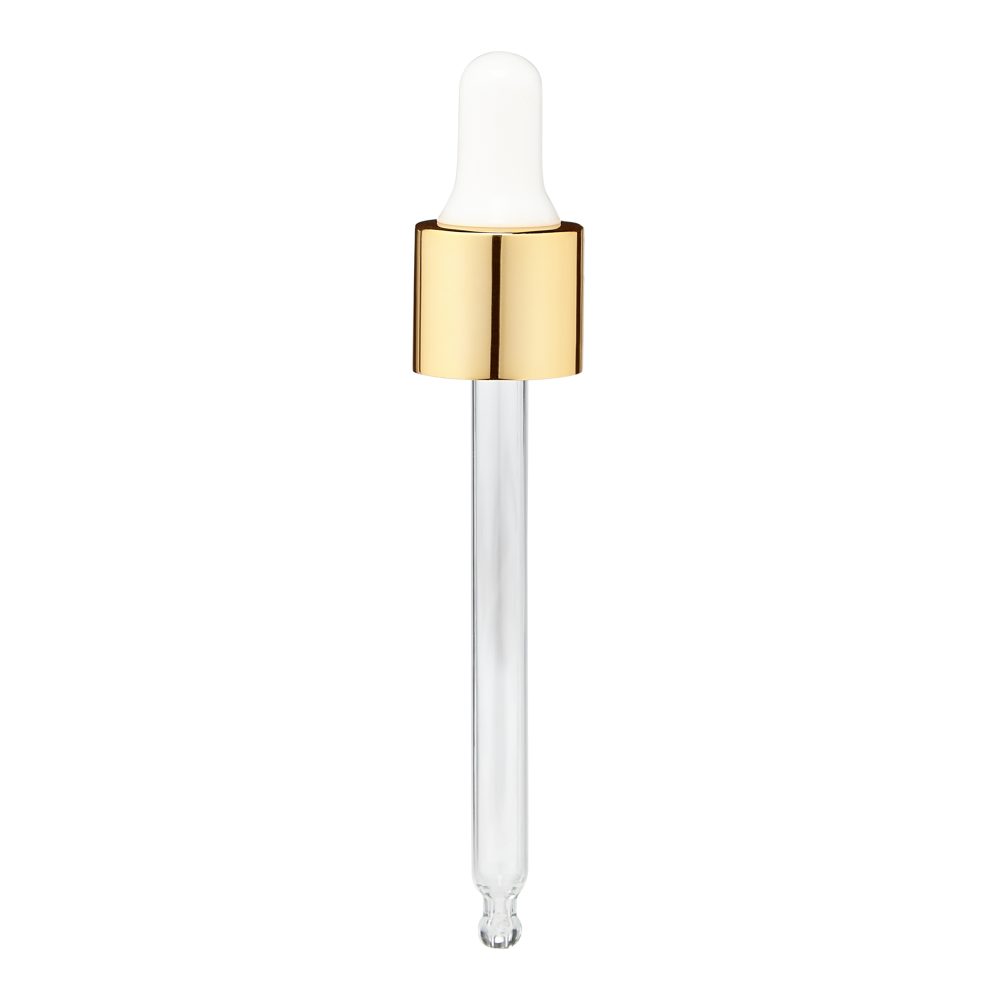 1 oz (30ml) Square Tall Clear Glass Bottle with Serum Droppers - Image 4