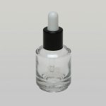1/2 oz (15ml) Deluxe Cylinder Glass Bottle (Heavy Base Bottom) with Serum Droppers