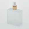 3.4 oz (100ml) Frosted Square Glass Bottle (Heavy Base Bottom) with Serum Droppers - Image 2