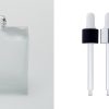 3.4 oz (100ml) Frosted Square Glass Bottle (Heavy Base Bottom) with Serum Droppers - Image 4