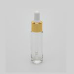 1/2 oz (15ml) Cylinder Bottle Clear Glass with Serum Droppers
